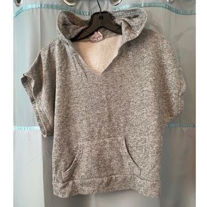 Romeo & Juliet Couture gray crop hoodie